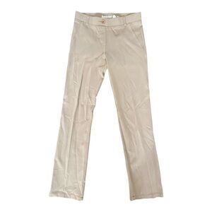 Betabrand Womens Beige Dress Yoga Pants Straight Leg Work Wear Casual